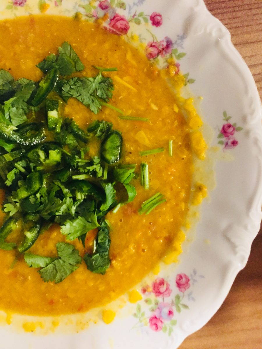Easy Curried Red Lentil Soup
