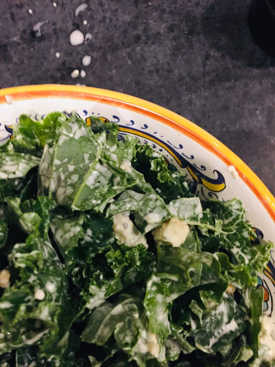 Hearty Greens and Blue (Cheese) Salad – Fast Fall Foods 1
